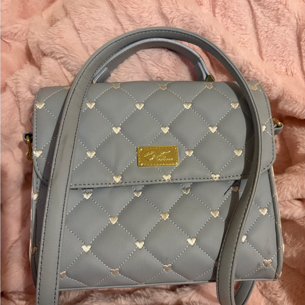 Betsey Johnson Blue/Gray Crossbody Bag